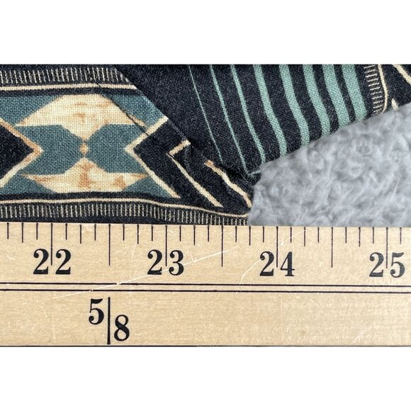 Roper Western Shirt Mens Large Aztec Black Button Down 100% Cotton Snap Button - Picture 5 of 6